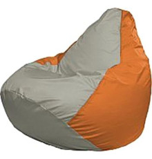 Кресло-мешок Flagman Груша Медиум Г1.1-342 серый/оранжевый