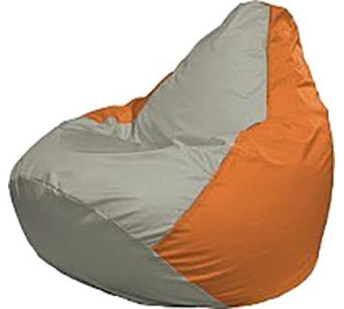 Кресло-мешок Flagman Груша Медиум Г1.1-342 серый/оранжевый
