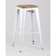 Табурет Stool Group TOLIX WOOD барный белый глянцевый