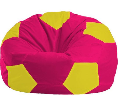 Кресло-мешок Flagman Мяч Стандарт М1.1-386 малиновый/желтый
