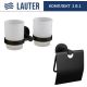 Набор аксессуаров для ванной Lauter 21SH72082 + 21SH72102 Matt Black, 2 предмета