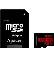 Карта памяти Apacer microSDXC AP128GMCSX10UB-R 128GB с адаптером