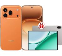 Телефон HONOR 600 Pro Dual SIM 12GB/512GB международная версия оранжевый + планшет HONOR Pad X8b Wi-Fi 4GB/128GB серый по акции