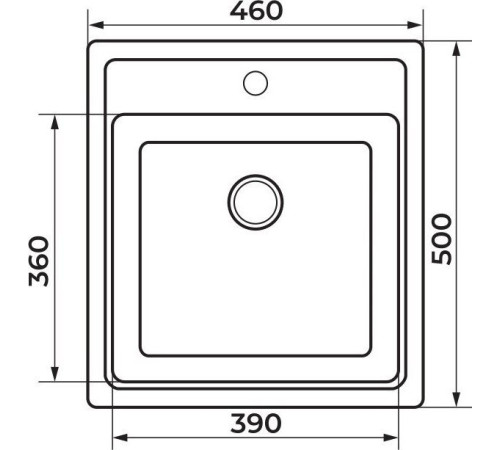 Кухонная мойка Granrus GR-460 антрацит