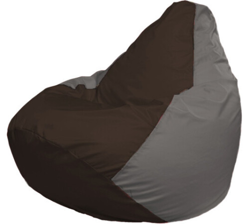 Кресло-мешок Flagman Груша Макси Г2.1-327 серый/коричневый