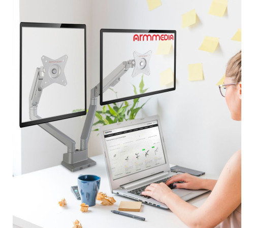 Кронштейн для монитора Arm Media LCD-T36 серебристый