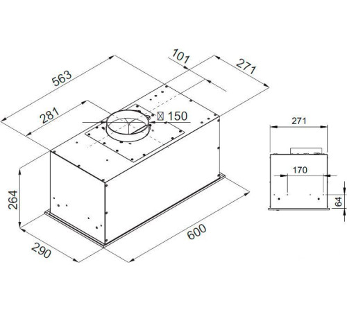 Кухонная вытяжка KUPPERSBERG Ibox 60 W