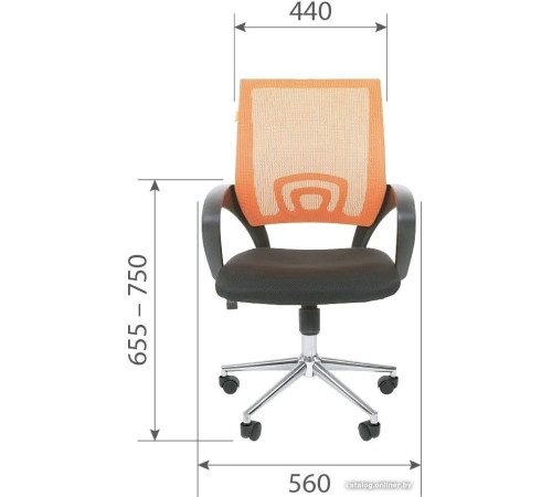 Офисное кресло CHAIRMAN 696 хром новый подлокотник TW светло-зеленый