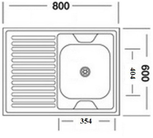 Кухонная мойка КромРус EC-220M RUS правая