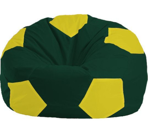 Кресло-мешок Flagman Мяч Стандарт М1.1-65 темно-зеленый/желтый