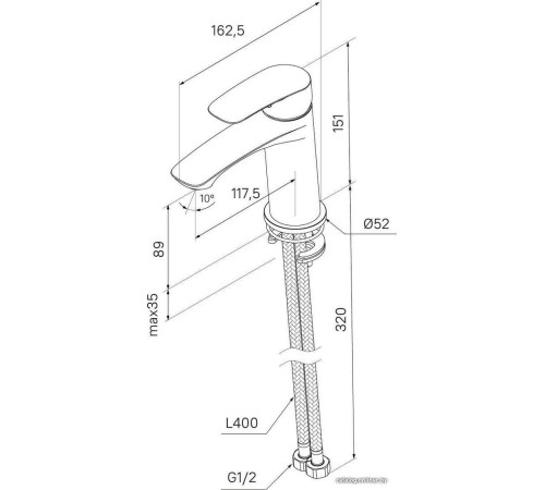 Смеситель Milardo Rora RORSB00M01