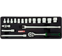 Набор торцевых головок  Toptul GCAT1808 18 предметов