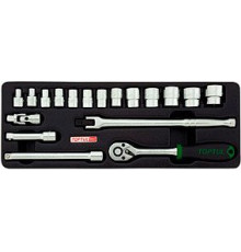 Набор торцевых головок  Toptul GCAT1808 18 предметов