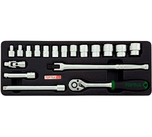 Набор торцевых головок  Toptul GCAT1808 18 предметов