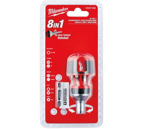 Набор отвертка с битами Milwaukee 4932471868