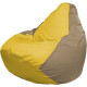 Кресло-мешок Flagman Груша Макси Г2.1-252 бежевый темный/желтый