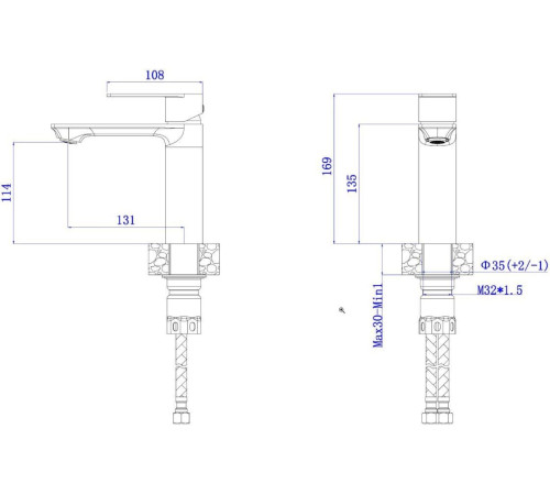 Смеситель AV Engineering AVLES1-BW1