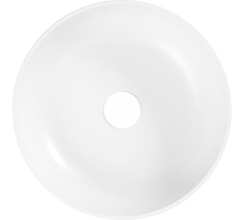 Умывальник Belux Турин 410 круг 18, белый матовый/Solid Surface