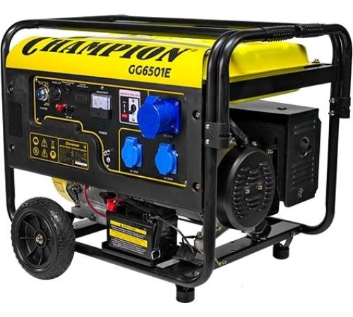 Бензиновый генератор Champion GG6501E+ATS