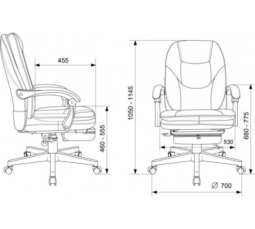 Офисное кресло Бюрократ CH-868N-BF черный