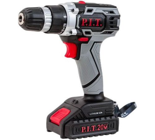 Дрель-шуруповерт P.I.T. PSR18-D3 Promo с 1-им АКБ, набор оснастки