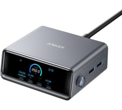 Сетевое зарядное Anker Prime A2345 250W GaN Charging Station черный