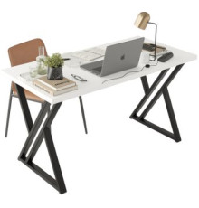 Стол Домус Гранд 12.016.401.02 белый/металл черный