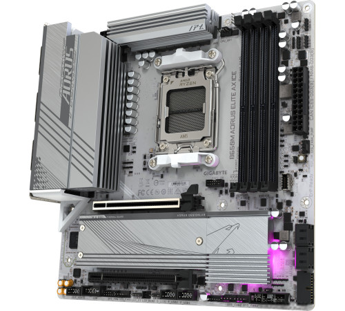 Материнская плата Gigabyte B650M Aorus Elite AX Ice