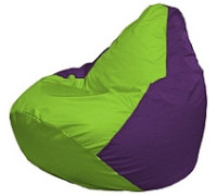Кресло-мешок Flagman Груша Мини L Г0.1-155 салатовый/фиолетовый