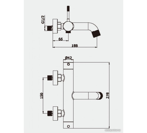 Смеситель Vieir V403531-S
