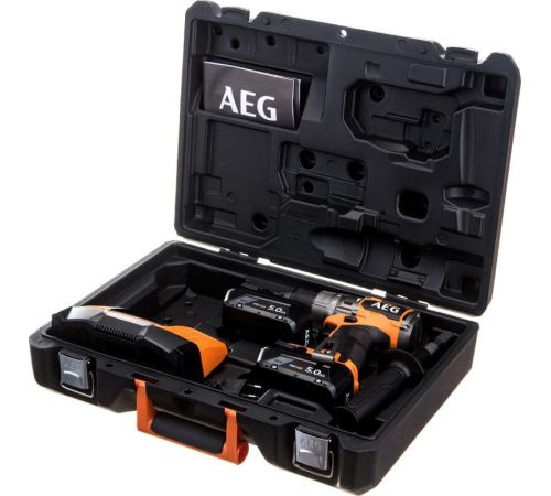 Ударная дрель-шуруповерт AEG Powertools BSB 18C3BL-502C 4935478939 с 2-мя АКБ 5 Ач, кейс