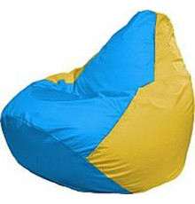 Кресло-мешок Flagman Груша Медиум Г1.1-280 голубой/жёлтый