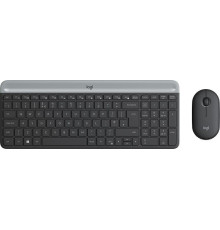 Клавиатура + мышь Logitech MK470 Slim Wireless Combo 920-009206 графитовый