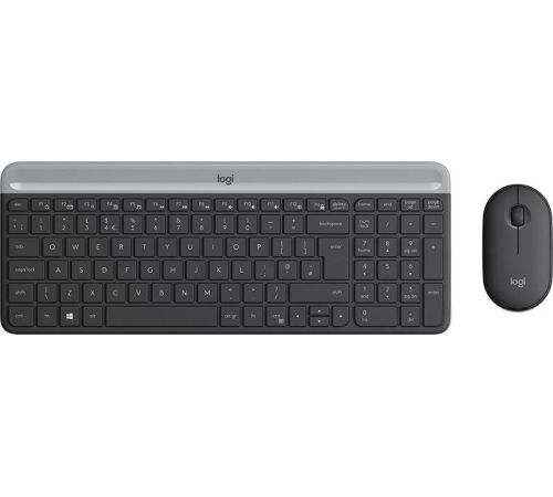 Клавиатура + мышь Logitech MK470 Slim Wireless Combo 920-009206 графитовый