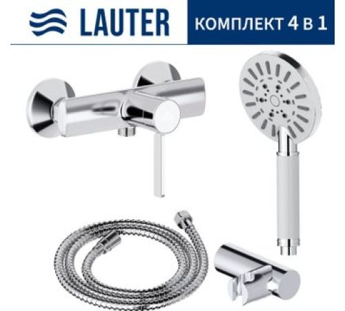 Смеситель Lauter Art 21CK9680C с лейкой Relexa Nevada 21S10146