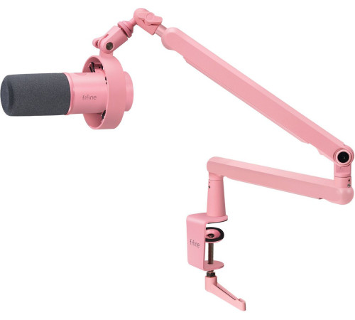 Проводной микрофон FIFINE T688 розовый