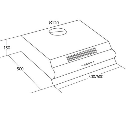 Кухонная вытяжка Akpo P3060 WK-7 нержавеющая сталь