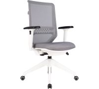 Офисное кресло Бюрократ MC-W611NL серый TW-04/ткань 38-417/пластик белый