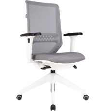 Офисное кресло Бюрократ MC-W611NL серый TW-04/ткань 38-417/пластик белый