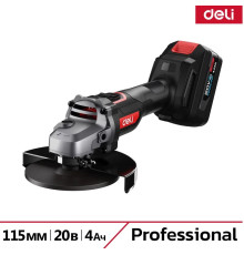 Угловая шлифмашина Deli DE-JM20-3D4 с 2-мя АКБ, сумка