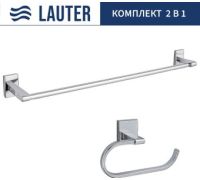 Набор для туалета Lauter 21SH8301 + 21SH9091 Chrome, 2 предмета