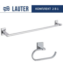 Набор для туалета Lauter 21SH8301 + 21SH9091 Chrome, 2 предмета