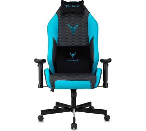 Кресло Knight Neon черный/голубой