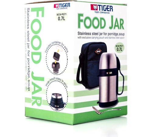 Термос для еды Tiger MCW-P071 700 мл нержавеющая сталь