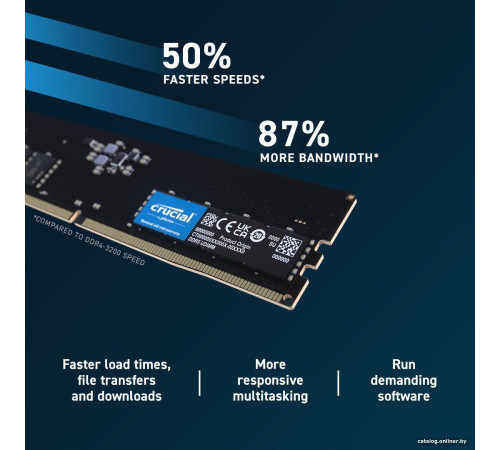 Оперативная память Crucial 16ГБ DDR5 4800 МГц CB16GU4800