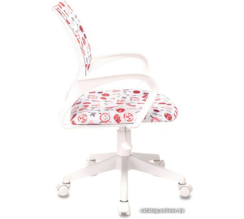 Компьютерное кресло Бюрократ KD-W4 1691599 белый аниме/пластик белый