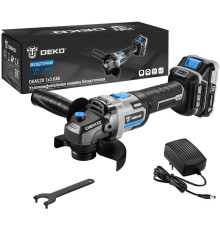 Угловая шлифмашина Deko DKAG20 с 1-им АКБ