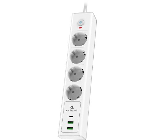Сетевой фильтр Cablexpert Exnovo EXN-4-CU2-W-2