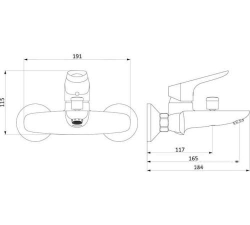 Смеситель RedBlu Origin Bit 771000300