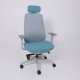 Офисное кресло AksHome Fenix светло-серый/бирюзовый/серый полиамид